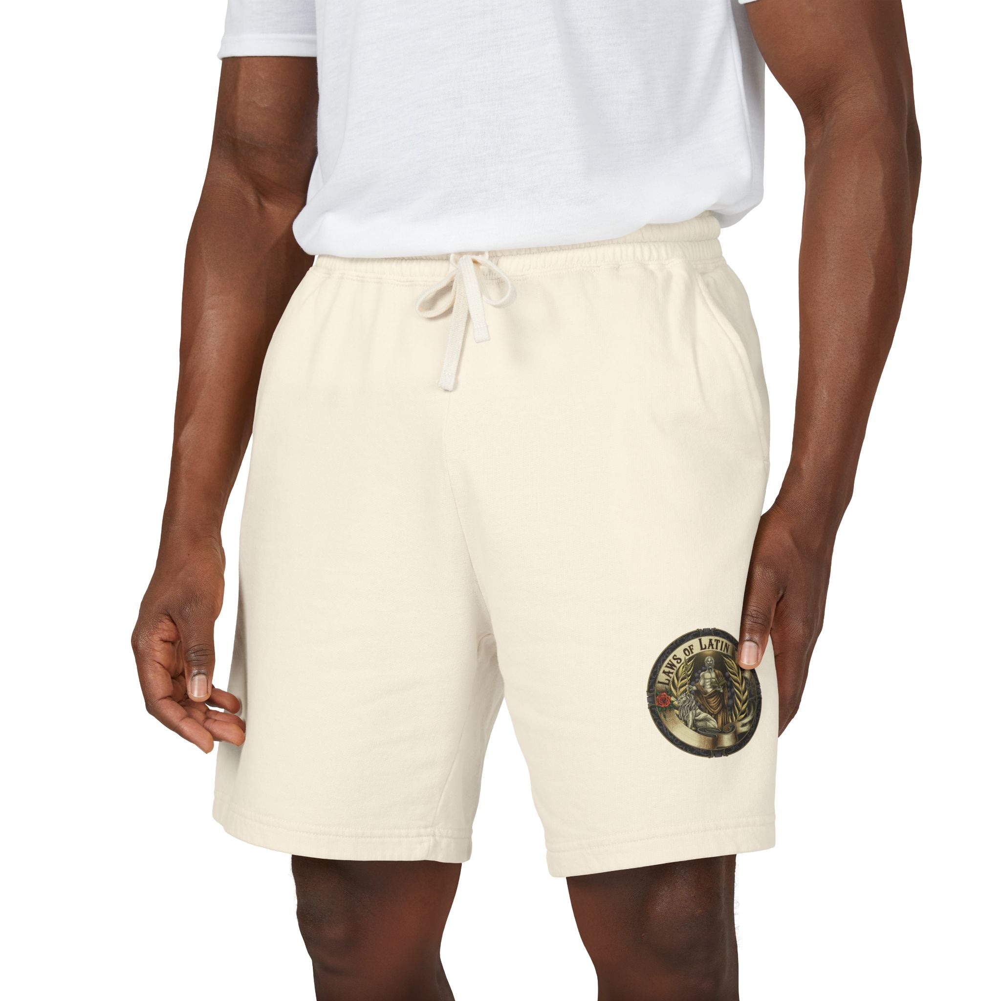 Laws of Latin Summer Fleece Ivory shorts