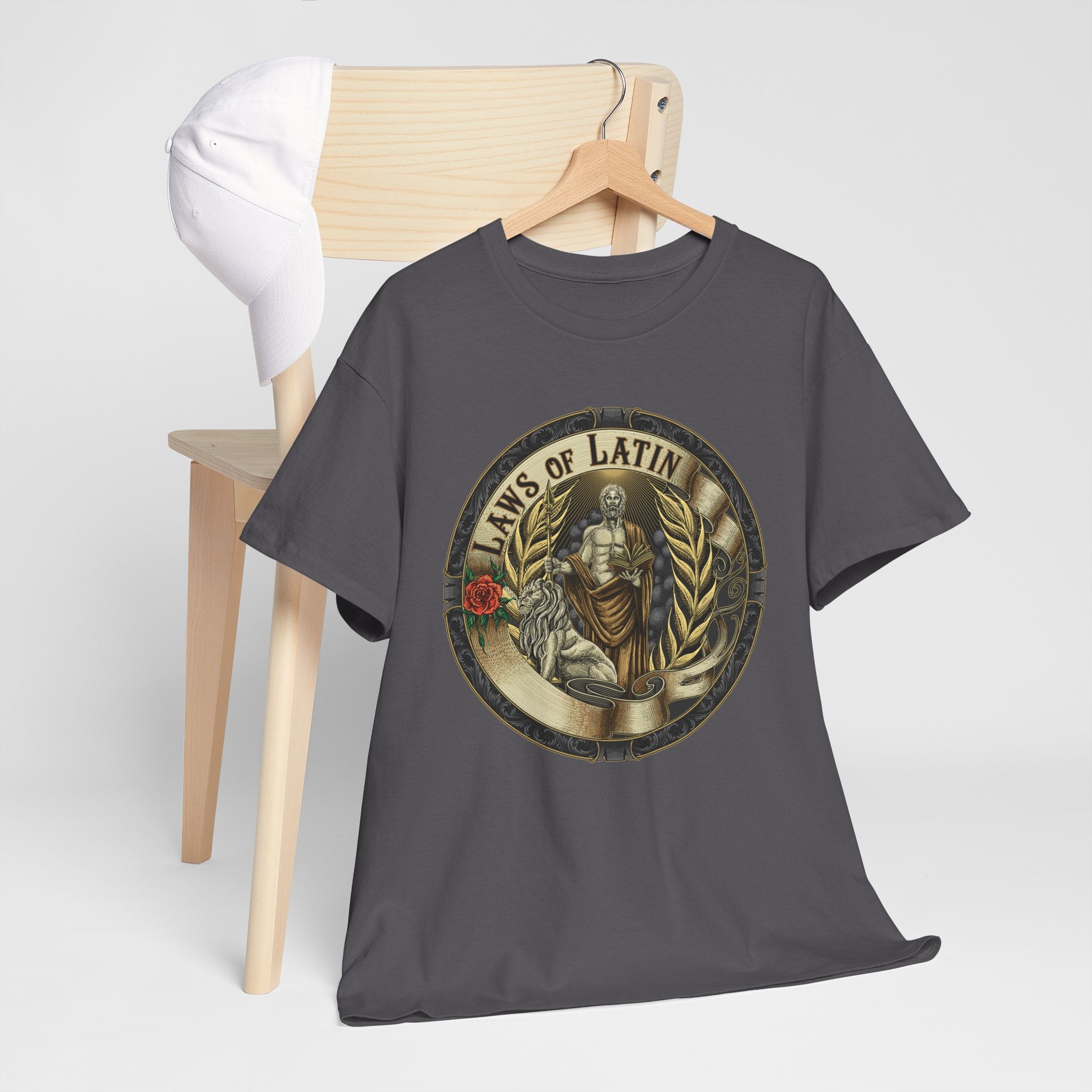 Laws of Latin Vintage Charcoal T‑Shirt