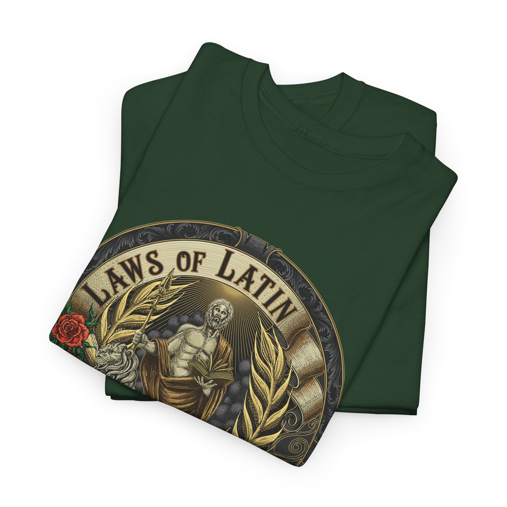 Laws of Latin Forest Green VintageTee