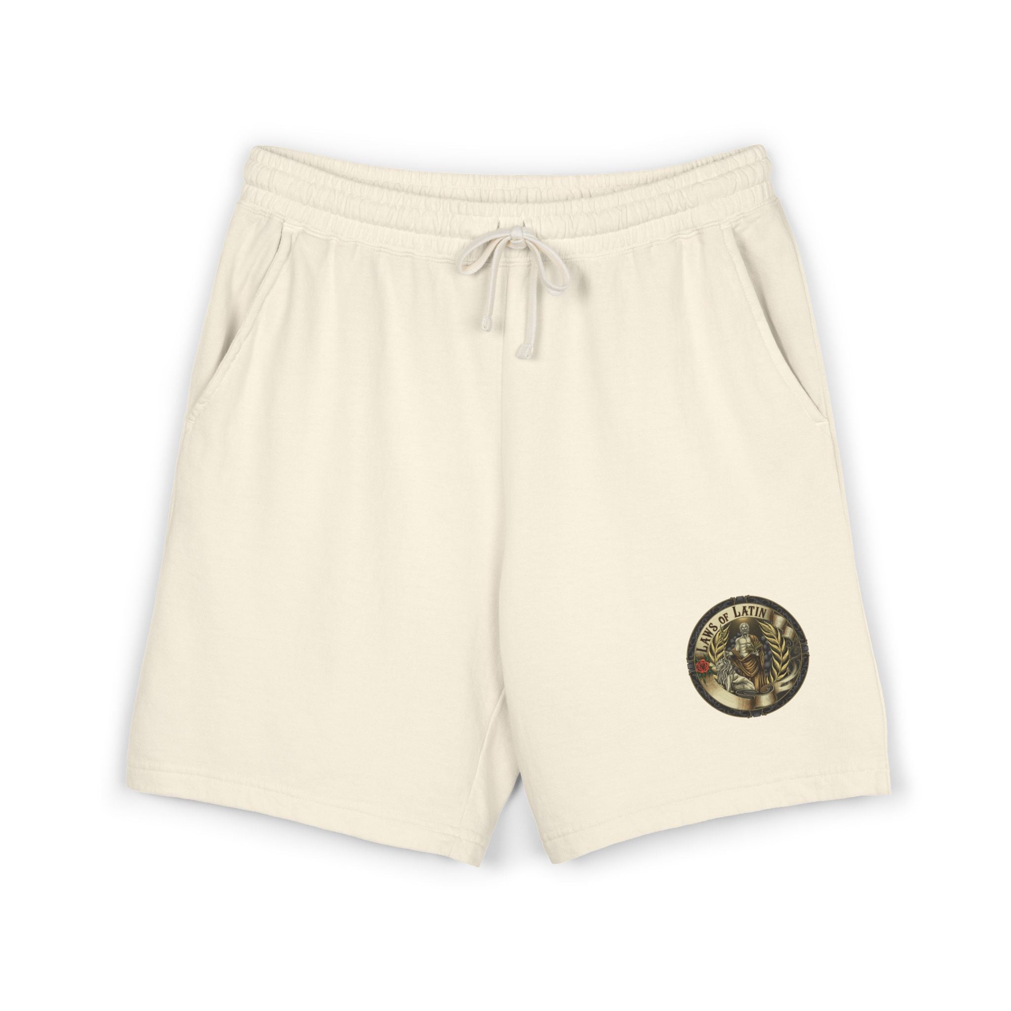 Laws of Latin Summer Fleece Ivory shorts