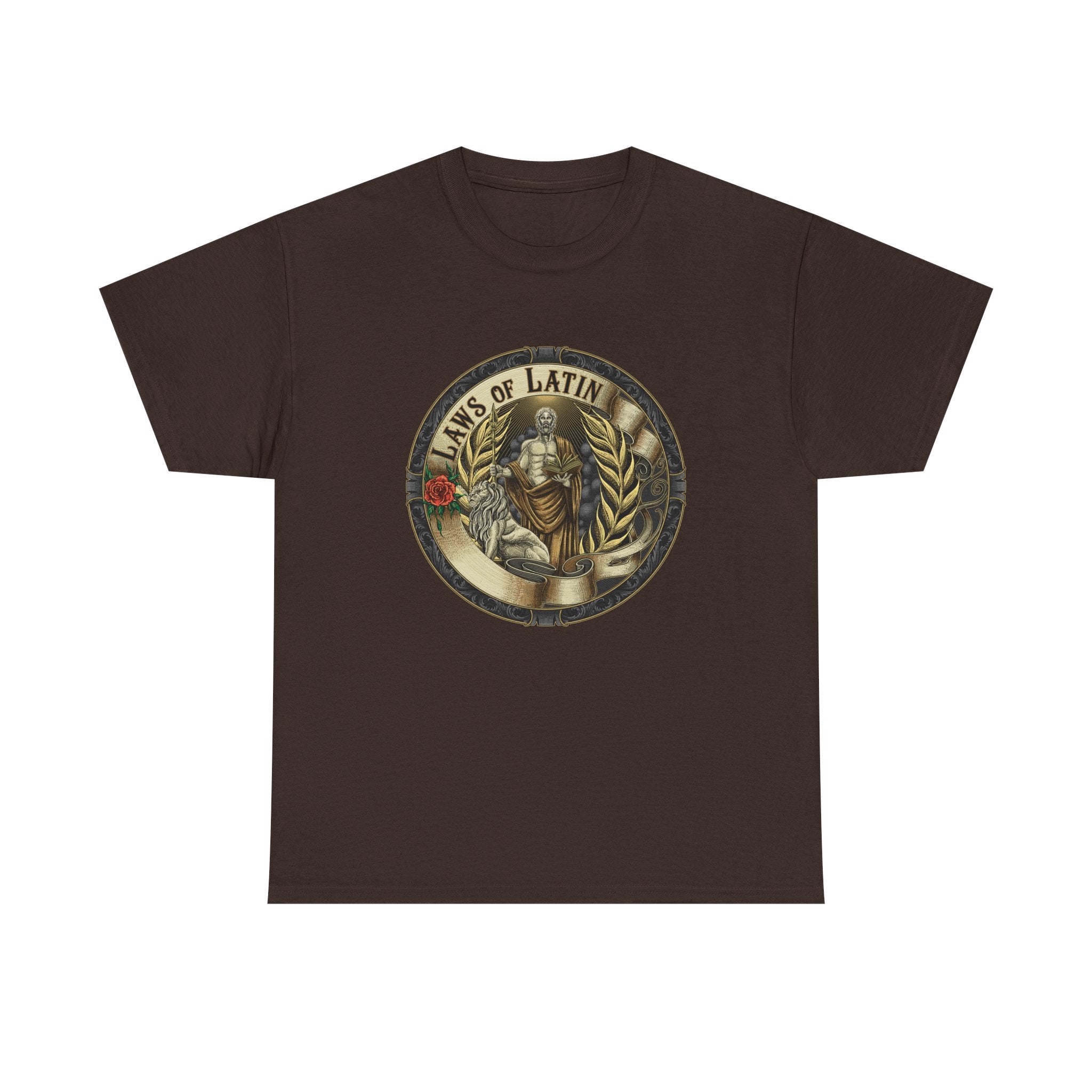 Laws of Latin– Official Logos Dark Choclate Tee